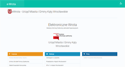 Desktop Screenshot of e-wrota.katywroclawskie.pl