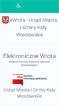 Mobile Screenshot of e-wrota.katywroclawskie.pl