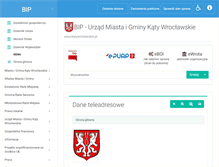 Tablet Screenshot of bip.katywroclawskie.pl